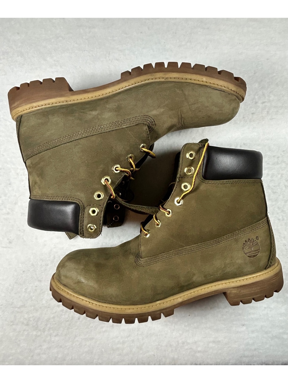 Timberland Men's Waterproof Boots Size 12M Olive Green